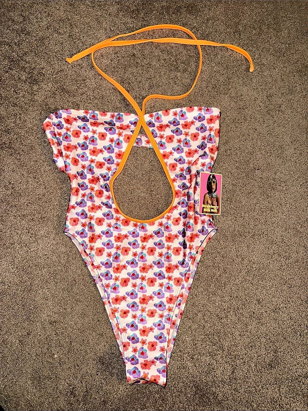 Strawberry Milk Mob Sun Bum One Piece Floral Swimsuit